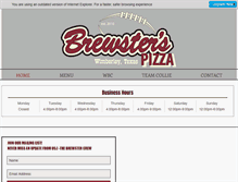 Tablet Screenshot of brewsterspizza.com